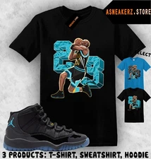 Shirt To Match AJ 11 Gamma Blue 2025 Sneaker Matching Tee Number 23 MJ T-Shirt