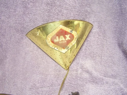 VINTAGE SMALL LIGHTED JAX BEER SIGN, LAKESIDE PLASTICS CHICAGO, IL, UNION MADE
