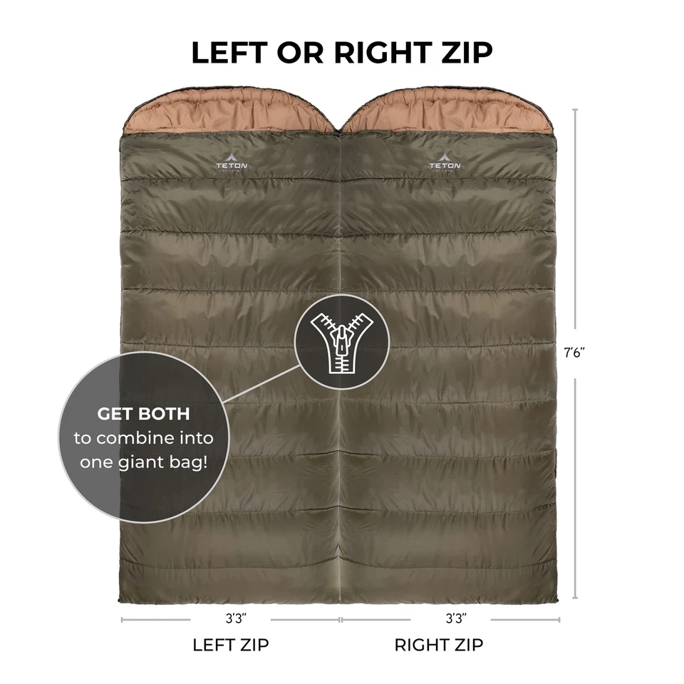 Teton Sports Celsius Xxl 0 Degree Sleeping Bag - 0F Cold-weather Slee - Image 2 of 4