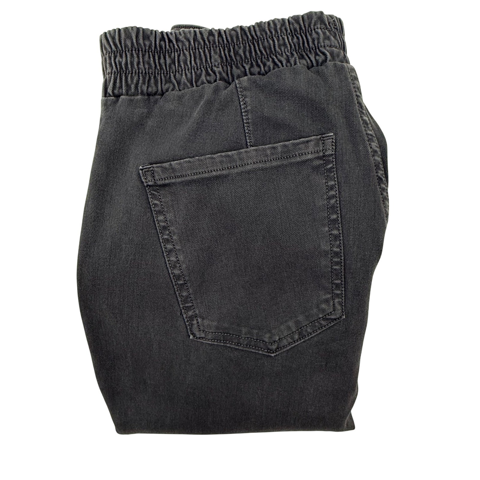 SPANX Cargo Jogger Pants Women’s Medium Stretch Twill Gray Zipper Details