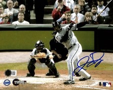 Jermaine Dye Signed 2005 World Series Game 3 Chicago White Sox 8x10 Photo