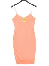 River Island Bodycon Midi Dress UK10 in Orange