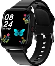 Black Unisex Smart Watch with Full Touchscreen Display