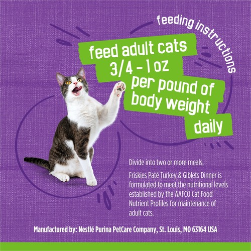 Purina Wet Cat Food Pate Turkey and Giblets Dinner - (Pack of 24) 5.5 oz. Cans - Picture 9 of 10