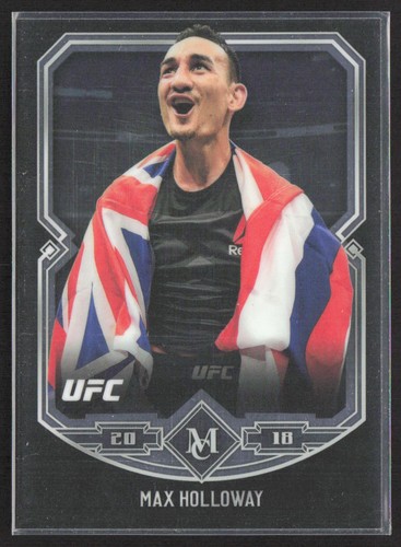 Max Holloway #UFCM-MH 2018 Topps UFC Chrome Museum Collection card