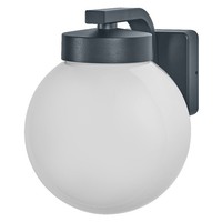 Wandleuchte Aluminium IP54 E27 Alu Dunkelgrau Osram H:27 Cm AußEn Wandlampe Haus