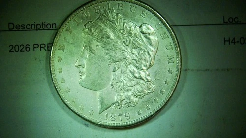 1879 S Morgan Silver Dollar $1 Choice BU Nice Breast Feathers!! Blast White!!