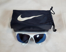 NIKE SKYLON ACE 16973-EV1125 White/Gray w/Blue Mirror Lenses Sport Suns Medium