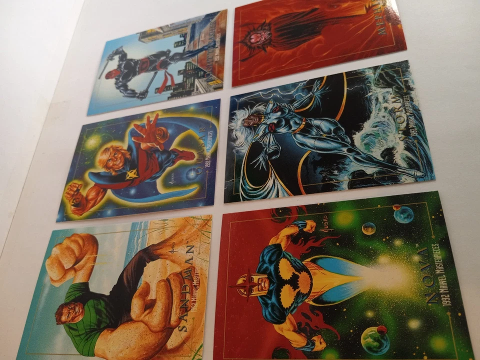 CAIXA FRESCA E TESTADA 1 Pacote Selado 1992 Marvel Masterpieces Joe Jusko Estado perfeito - Imagem 4 de 4