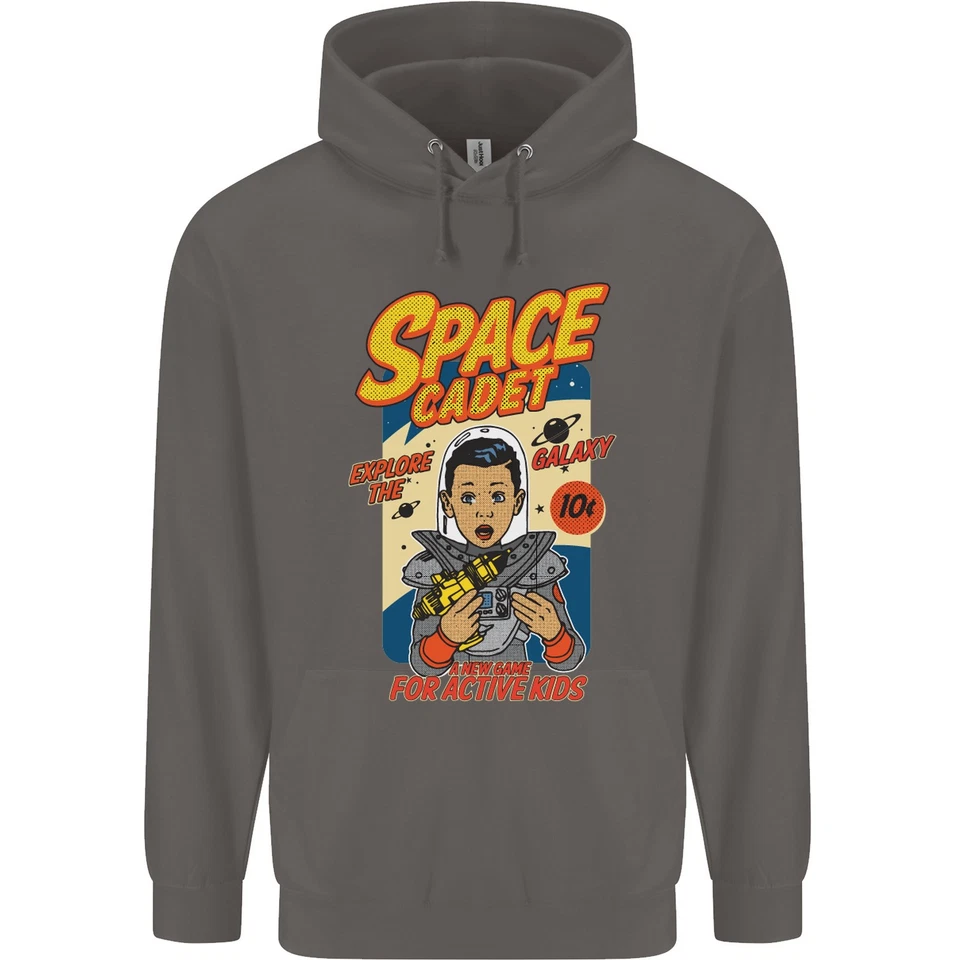 Hoodie Astronaute Homme 80% Coton Explorez La Galaxie Cadet Spatial - Photo 4/4