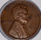 1942 P Lincoln Wheat Cent Penny **FREE SHIPPING**