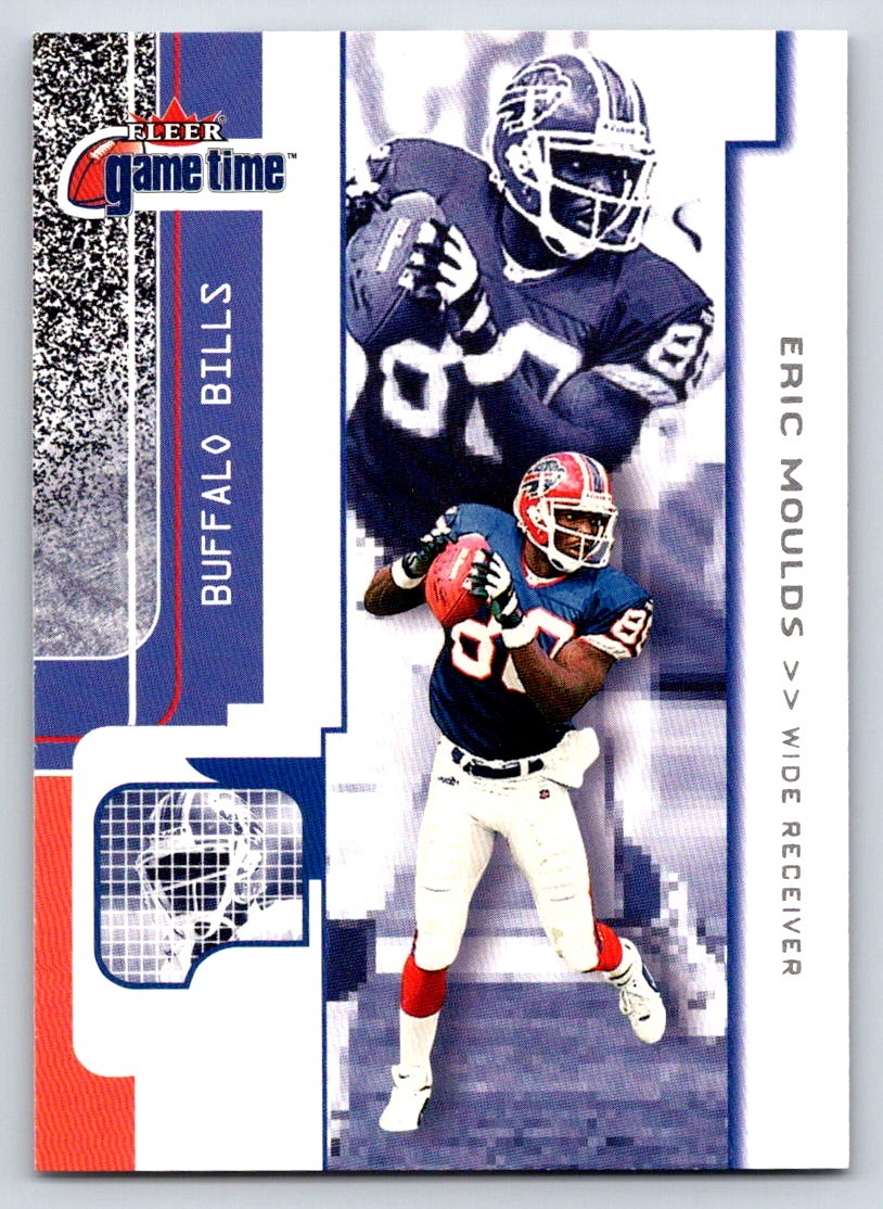 2001 Fleer Game Time 54 Eric Moulds    Buffalo Bills Football Card