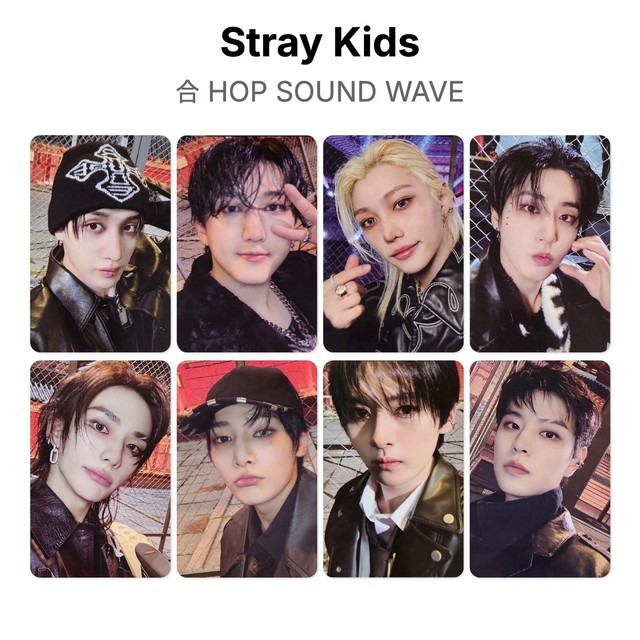 Stray Kids 合 HOP SOUND WAVE Official Photocard KPOP Free Gift