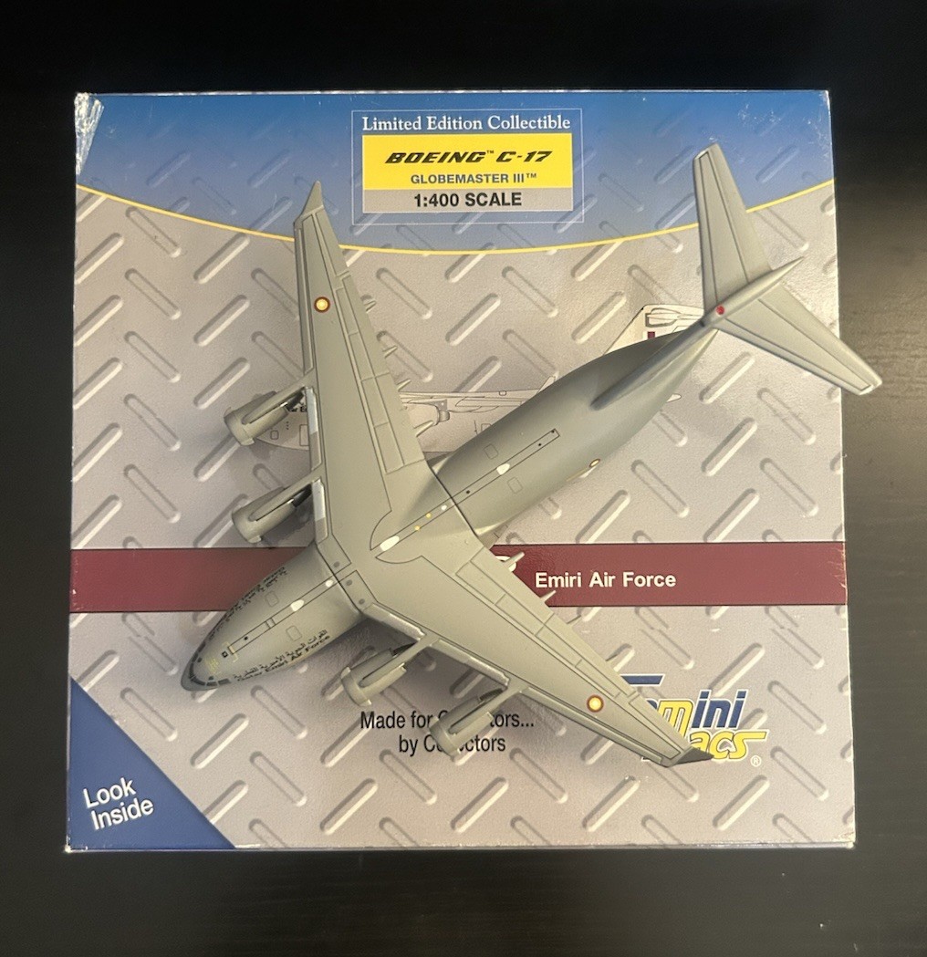GeminiJets 1:400 Qatar Emiri Air Force Boeing C-17A Globemaster