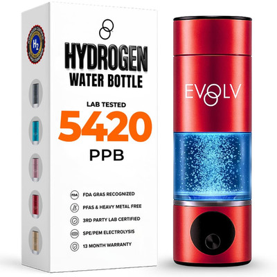 Hydrogen Water Bottle Generator   SPE & PEM Water Ionizer 5.4PPM, Highest H2 Con