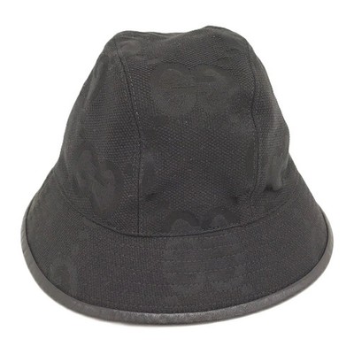 GUCCI Bucket Hat Jumbo GG Black 727563