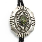 Signed Southwest Sterling Turquoise Overlay Feather Bolo Tie Lot of 2 #S5620-2 — photo 3
