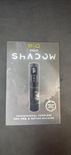 S C Pro Shadow Cordless Tattoo Pen Machine Black with Charging Cable