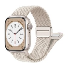 Braided Magnetic Apple Watch Band 40-49mm iWatch SE 7 8 9 Ultra Bracelet iWatch