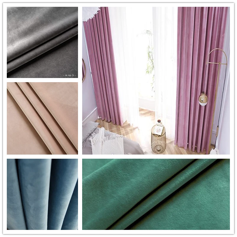 Premium Soft 80% Blockout Fine Velvet Fabric Eyelet Curtain 11 Color options