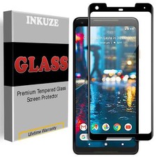 INKUZE Tempered Glass FULL COVER Screen Protector Guard For Google Pixel 2 XL