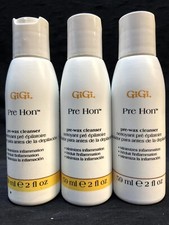 3 gigi pre hon pre wax cleanser 2oz ea scuffed bottles