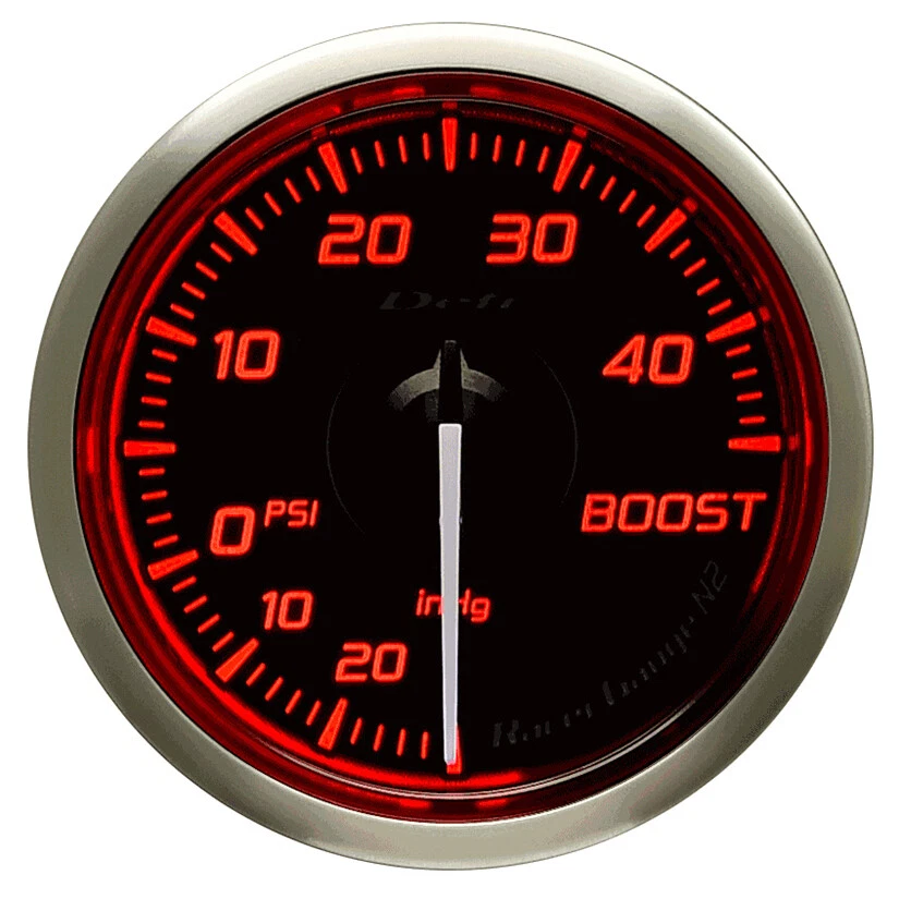 DEFI 52MM RACER VOLT GAUGE N2 RED - Image 3 of 4