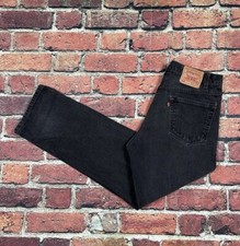 Vintage Levi's 505 Jeans Men's 36x32 Black Wash Regular Fit Straight Leg 90s Y2K