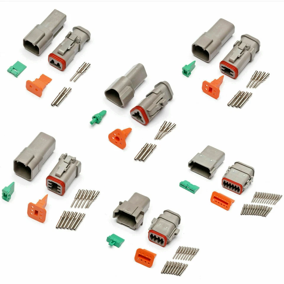 PA PRODUCTS DEUTSCH DT SERIES MULTI PLUG WATERPROOF CONNECTOR 2 3 4 6 8 12 WAY PIN KIT