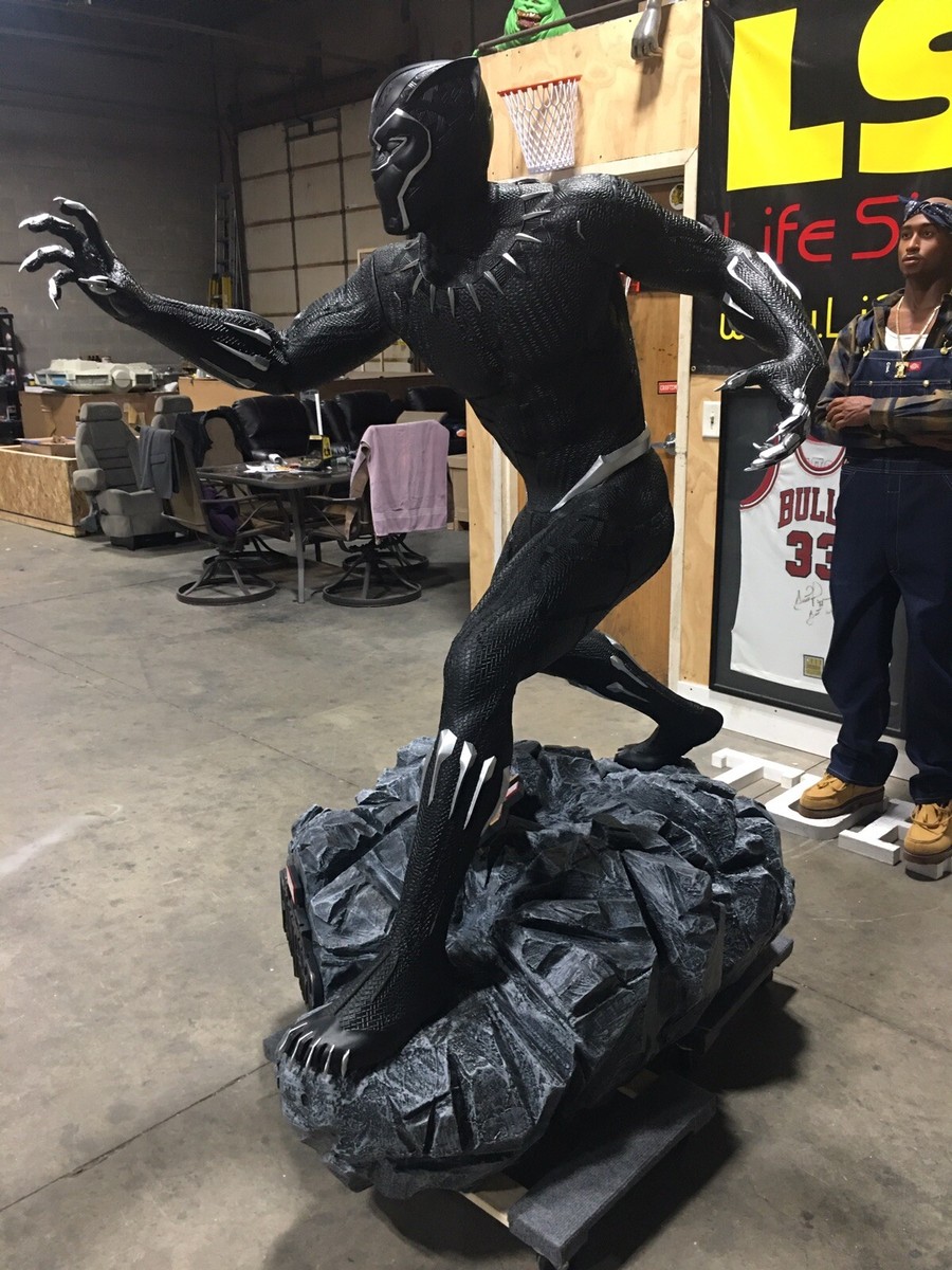 Life Size Marvel Black Panther 1:1 Prop Full Size Statue #37 of