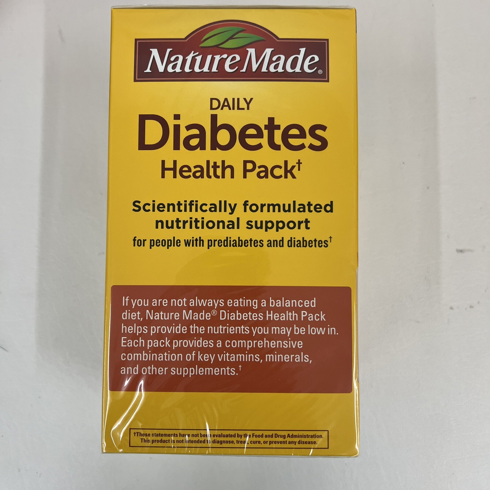 Nature Made Daily DIABETIC Health Pack 60 Packets EXP 09/2024 eBay