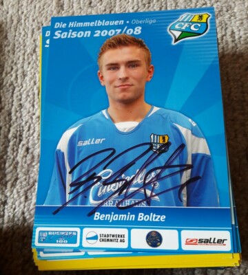Signed postcard Benjamin Boltze Chemnitzer FC NEW