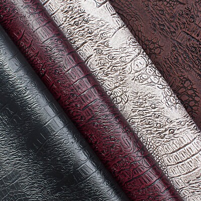Ottertex  Snakeskin Vinyl Leather 56  PVC Polyester Waterproof Fabric BTY
