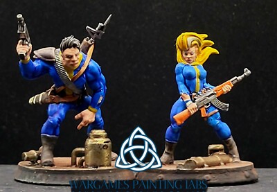 Painted Falloyt Survivors Vault 111 tabletop games and collection miniature