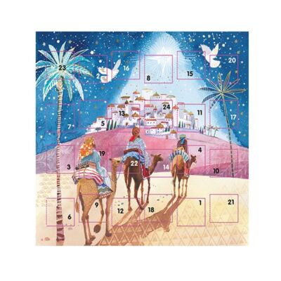3 Könige Adventskarte 159x159mm weiß Umschlag