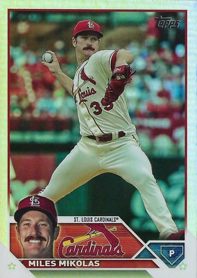 2023 Topps Series Two #548 Miles Mikolas - Silver Parallel 