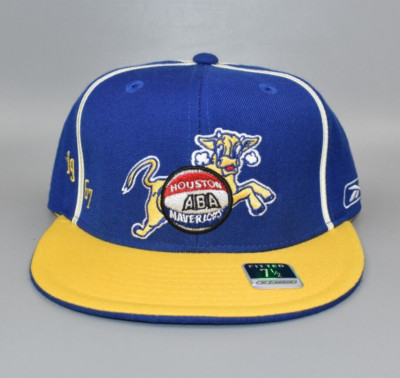 Houston Mavericks ABA Reebok NBA Hardwood Classics Fitted Cap Hat - Size: 7 1/2