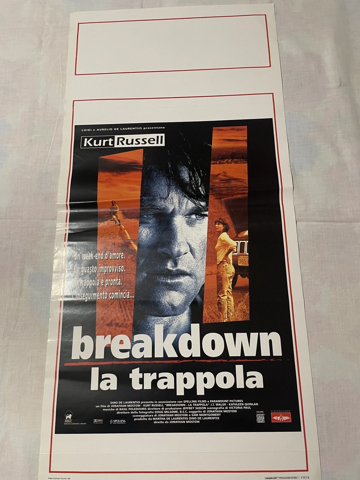 Locandina originale film Breakdown - La trappola (1997) - Regia di Jonathan Mostow