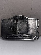 Vintage FREIGHTLINER 1978 Metal Belt Buckle. Heavy By Duty Tonkin Inc. Trucking