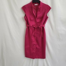 Calvin Klein Sleeveless Round Neck button up with belt Size Petite 