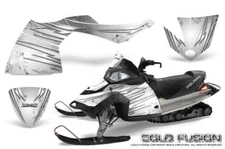 POLARIS FUSION 05-07 SLED SNOWMOBILE CREATORX GRAPHICS KIT WRAP COLD FUSION WH