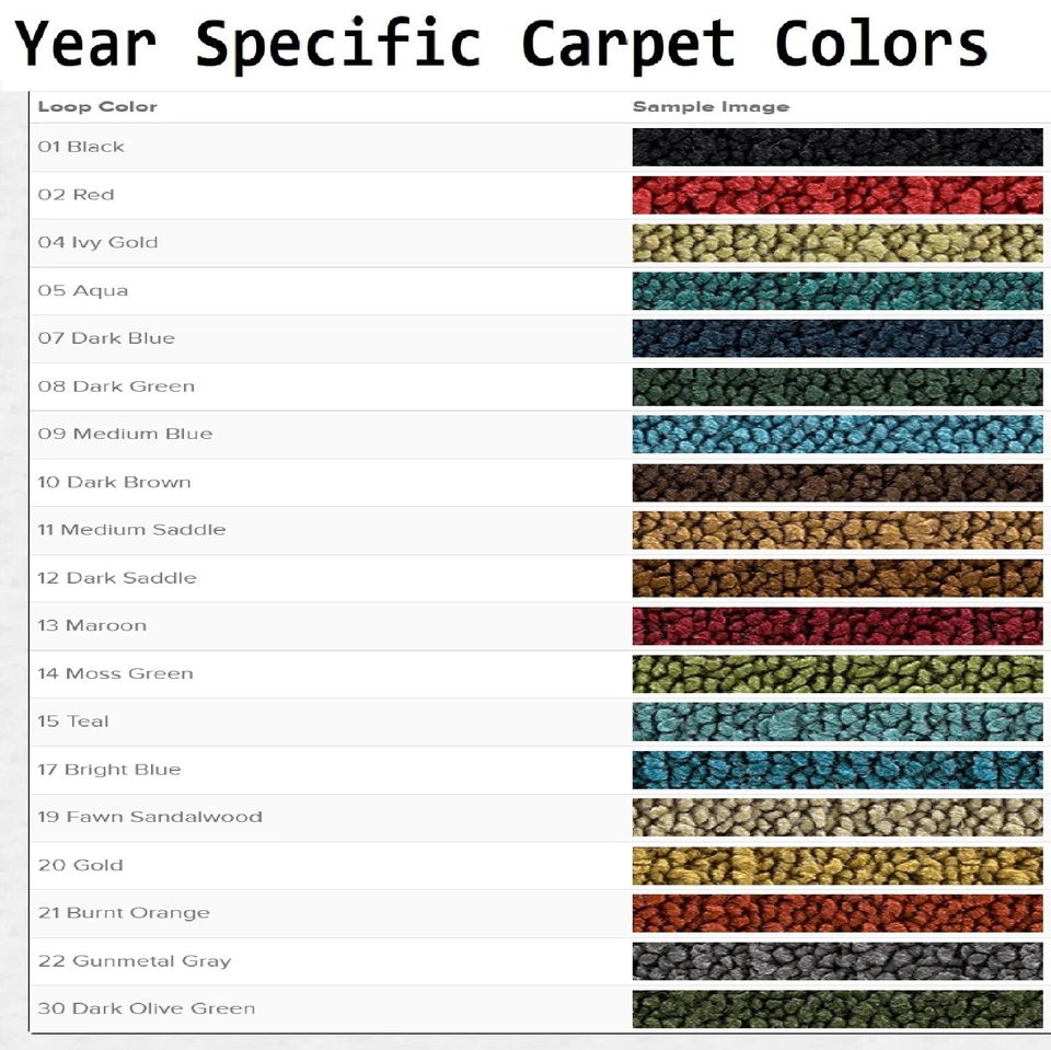 ACC 1968-1973 Dodge Dart Swinger Logo 4pc Loop Floor Mats - Image 3 of 4