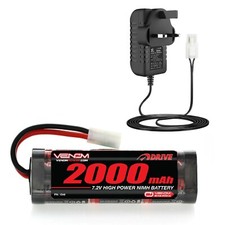 Venom 7,2 V 2000mAh RC Auto Akku NiMH und Ladegerät für FTX HSP HPI - Tamiya Stecker