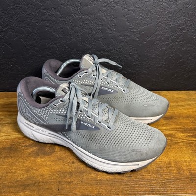 Brooks Ghost 14 1103692E067 Grey Synthetic Mesh Running Shoes Mens 10 Wide 2E