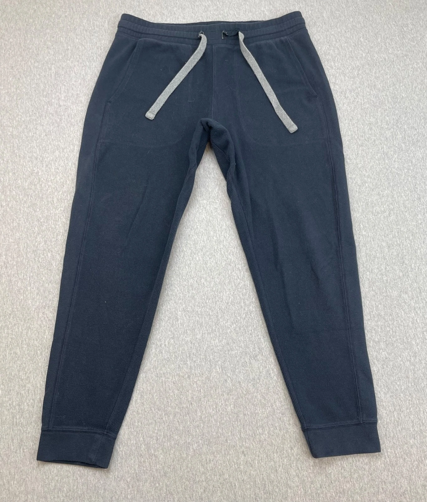 Banana Republic Joggers Mens Medium Navy Blue Cotton Blend Drawstring