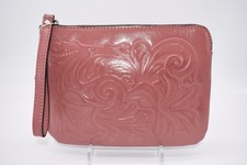 Patricia Nash Cassini Wristlet in Burnished Tooled Old Rose