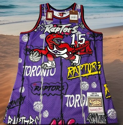 MITCHELL & NESS VINCE CARTER M TORONTO RAPTORS $155 GRAFFITI