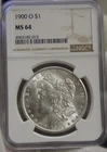 1900 O US Morgan Silver Dollar $1 NGC MS64