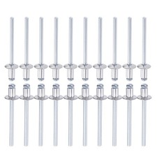 4mm x 6mm (DxL) Blind Rivets - 60Pack Aluminum Dome Open End Rivet