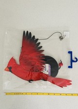 RED CARDINAL Bird theme hanging WIND TWISTER garden d cor